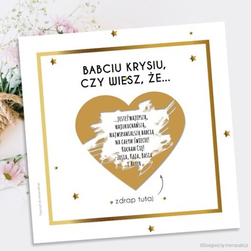 СКРЕТЧ-КАРТА ПОДАРОК ​​НА ДЕНЬ ДЕДУШКИ И ДЕДУШКИ, золотая