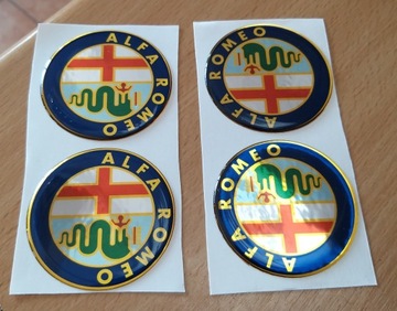 Naklejki na koła emblematy ALFA ROMEO 55mm !