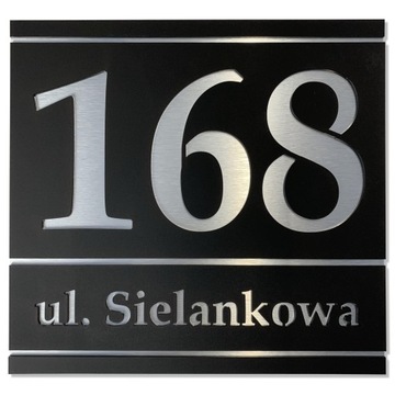 Tabliczka tablica adresowa z numerem domu na dom