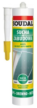 SOUDAL Akryl do płyt G-K gips-karton 280 ml biały