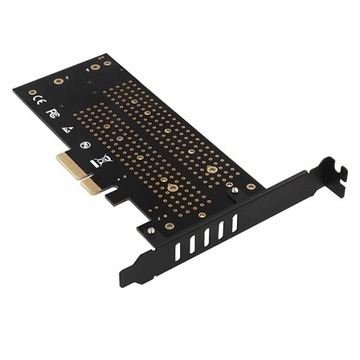 Адаптер M.2 NVMe PCI Express, 2 твердотельных накопителя M.2 SATA