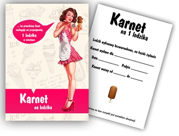 KARNET NA LODZIKA -12 KUPONÓW WALENTYNKI PANIEŃSKI