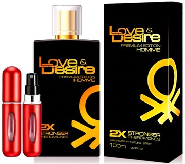 LOVE DESIRE PREMIUM INTENSYWNE PERFUMY Z FEROMONAMI MOCNE FEROMONY MĘSKIE