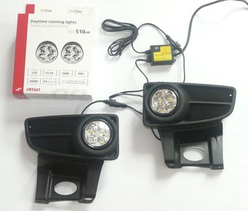 Lampy światła dzienne dziennej DRL LED Fiat Panda 2003-2010