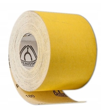 PAPIER ŚCIERNY W ROLCE ŻÓŁTY ROLKA 115mmx50m P40