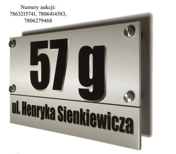 Номер дома, Адресная табличка с именем