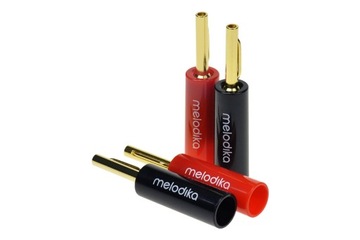 Melodika MDBAN4 | wtyk bananowy - komplet 4 szt.