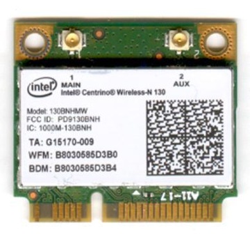 Karta WiFi , Model: 130BNHMW , Notebook Samsung N102SP + ŚRUBKA