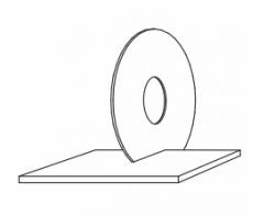 Алмазный шлифовальный круг 1A1R 97x0.3x16 мм