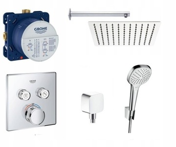 Zestaw prysznic z baterią GROHE SmartControl 25cm