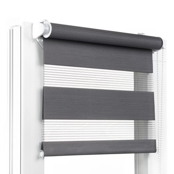 ROLETA DZIEŃ NOC 47x150 CM NAPINACZ RÓŻNE KOLORY