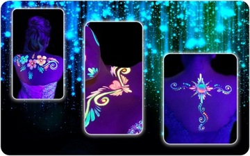 GLITTER Dust Tattoo 8 мл 5 мл 3 мл Шаблоны