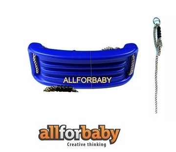 A4B ПРОЧНЫЕ ПЛАСТИКОВЫЕ КАЧЕЛИ ДЕТСКАЯ ПЛОЩАДКА СИНИЕ