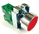 PRZYCISK STEROWNICZY CZERWONY 22MM STYK 1NO METAL