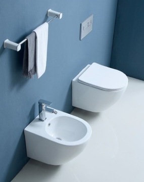 VELDMAN WC VERA RIMLESS+BIDET+DESKA PREMIUM SLIM
