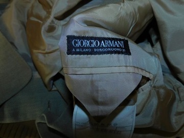 Giorgio Armani vintage linen blazer marynarka 52