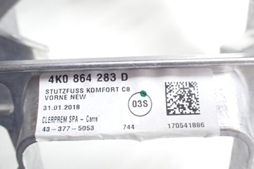 AUDI A7 4K LOKETNÍ OPĚRKA KŮŽE 19R 4K0864283D