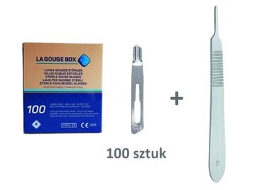DŁUTKO DŁUTO PODOLOGICZNE 4 mm - 100 SZT. + UCHWYT