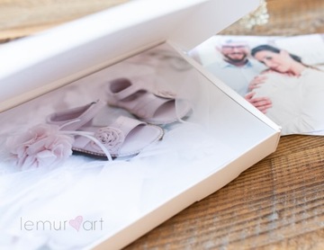 Белая коробка-упаковка для фотографий 15х21 15х23 СУВЕНИР СВЯТОГО КРЕЩЕНИЯ