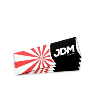 Naklejka na auto samochód Slap GO JAPAN JDM FLAG
