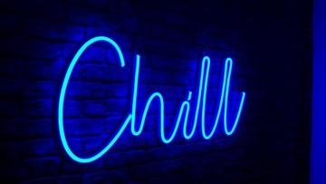 Неоновая светодиодная надпись Chill - ПРОИЗВОДИТЕЛЬ украшений