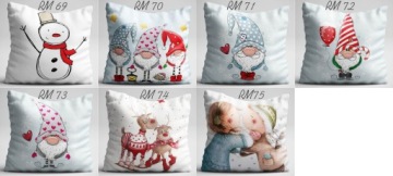 РОЖДЕСТВЕНСКАЯ ПОДУШКА, РОЖДЕСТВЕНСКИЙ ПРИНТ, ПОДАРОЧНЫЕ УЗОРЫ