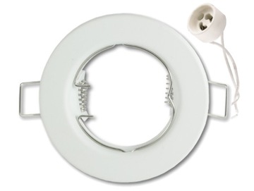 ГАЛОГЕННАЯ СВЕТОДИОДНАЯ СТАЦИОНАРНАЯ ЛАМПА, БЕЛАЯ + ЦЕНТР GU10