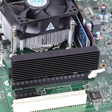 Адаптер M.2 NVMe M Key SSD — PCI-e x16 + радиатор