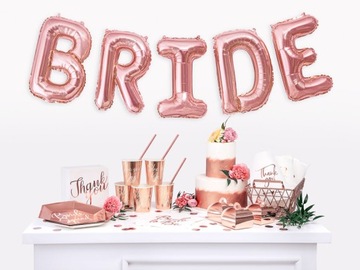 САЛФЕТКИ BRIDE TO BE, РОЗОВОЕ ЗОЛОТО, BRIDE PARTY, 20 ШТ.