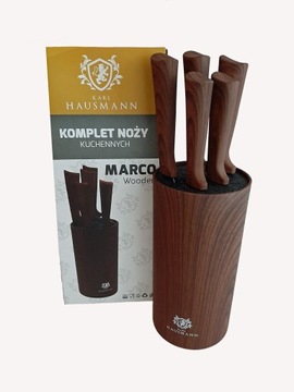 НАБОР КУХОННЫХ НОЖЕЙ В БЛОКЕ, 5 ШТ, НАБОР ТРУБ