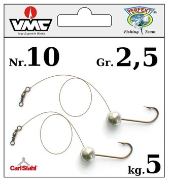 2 x JIG + STALKA = MOC PAPROCHA H-10 / 2,5gr / 5kg