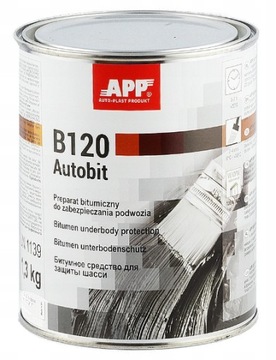 APP B120 Autobit - Preparat bitumiczny do podwozia na pędzel czarny 1,30kg