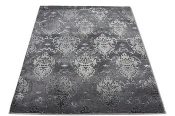 Dywan ELITE 120X180 popielaty połysk STYL GLAMOUR