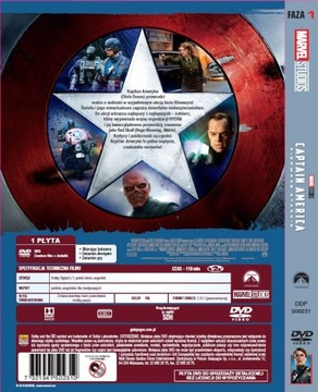 КАПИТАН АМЕРИКА СНОВА ПЕРВЫЙ (DVD) MARVEL PL