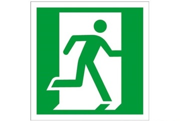 ZNAK DRZWI EWAKUACYJNE W PRAWO E002 FS