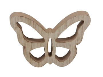 Motyl drewno 3D 9cm ozdoba ażur dekor decoupage
