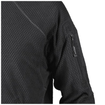 Флисовая кофта Polar Helikon ALPHA TACTICAL Grid Fleece, черная, размер L
