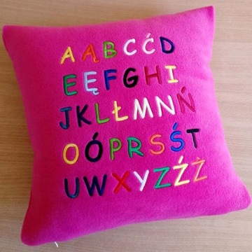 ОБРАЗОВАТЕЛЬНАЯ подушка подарок на ДЕНЬ РОЖДЕНИЯ для ребенка 1,2,3 лет, изучающего буквы алфавита
