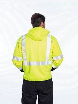 Толстовка повышенной видимости Черный Желтый 2XL