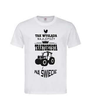 KOSZULKA MĘSKA NAJLEPSZY TRAKTORZYSTA NA ŚWIECIE
