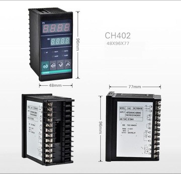 CH402 REGULATOR TEMPERATURY PID (96x48mm) + SONDA