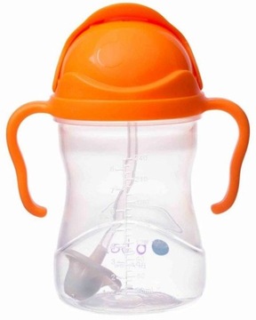 B.BOX Innowacyjny bidon ze słomką 240ml Poarańczow