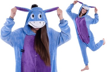 OSIOŁEK Osioł PIŻAMA Kigurumi Onesie Kłapouchy Damskie Męskie L 165-174 cm