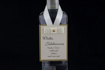 Zawieszki na Wódkę Złote Wesele Gody Rocznica 3szt