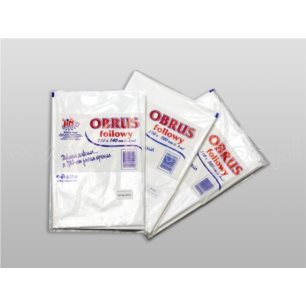 Obrus z folii LD 110 x 220 cm przeźroczysty / JiN