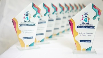 БИЗНЕС стеклянная статуэтка с принтом - 20см