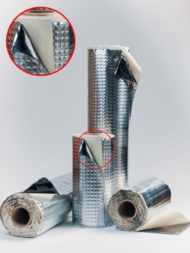 Бутиловый МАТ со звукоизоляционной АЛЮМИНИЕВОЙ фольгой ABM 2,0мм 50х100см