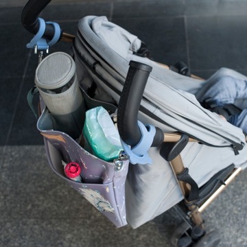 La Millou Крепежные крючки для коляски Серые ручки