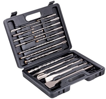 НАБОР СВЕРЛ СВЕРЛА ПО БЕТОНУ SDS PLUS ДОЛОТО 17