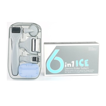 Дермароллер ICE 6 в 1 дермароллер для лица и глаз